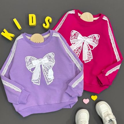 بلوز دخترانه تک پاپیونی – شیک، ترند و خوش‌قیمت